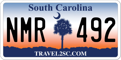SC license plate NMR492