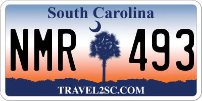 SC license plate NMR493
