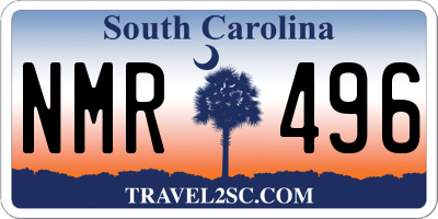 SC license plate NMR496