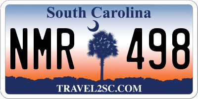 SC license plate NMR498