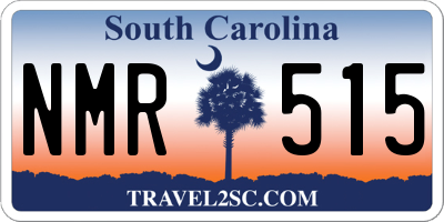 SC license plate NMR515