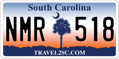 SC license plate NMR518
