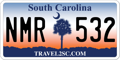 SC license plate NMR532