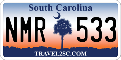 SC license plate NMR533