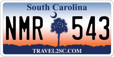 SC license plate NMR543