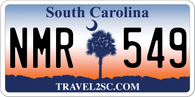 SC license plate NMR549