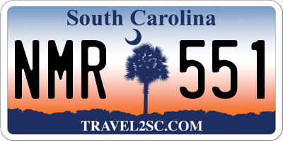 SC license plate NMR551