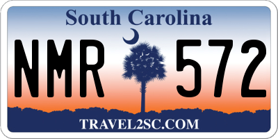 SC license plate NMR572