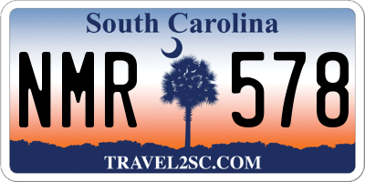 SC license plate NMR578