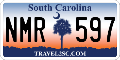 SC license plate NMR597