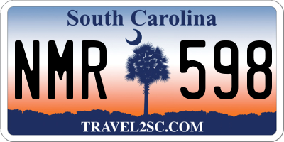 SC license plate NMR598