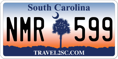SC license plate NMR599