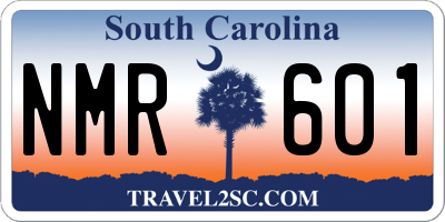 SC license plate NMR601