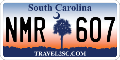 SC license plate NMR607