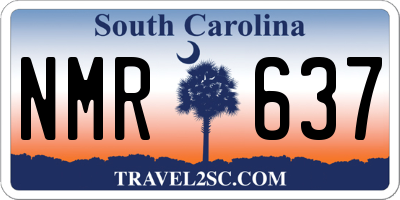 SC license plate NMR637