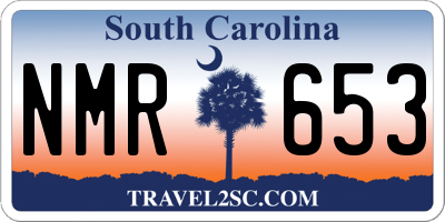 SC license plate NMR653