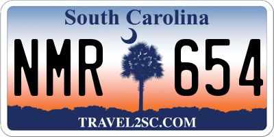 SC license plate NMR654