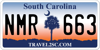 SC license plate NMR663
