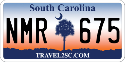 SC license plate NMR675