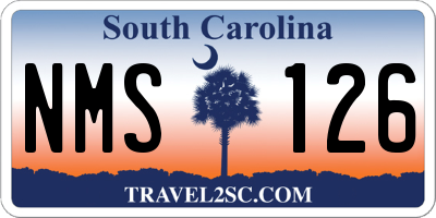 SC license plate NMS126