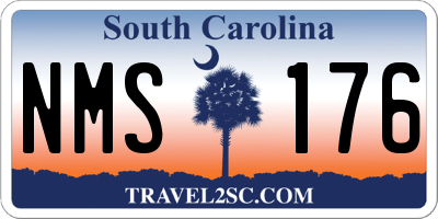 SC license plate NMS176