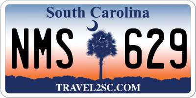 SC license plate NMS629