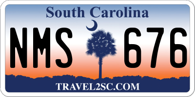 SC license plate NMS676
