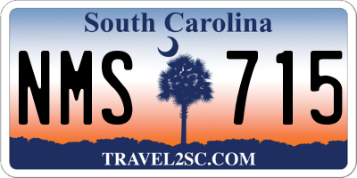 SC license plate NMS715