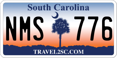 SC license plate NMS776