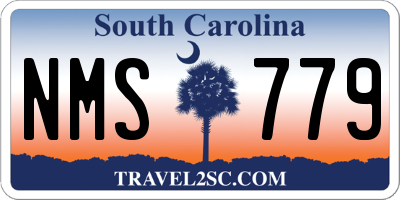 SC license plate NMS779