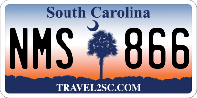 SC license plate NMS866