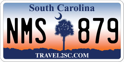 SC license plate NMS879