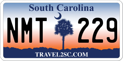 SC license plate NMT229