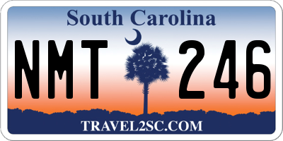 SC license plate NMT246