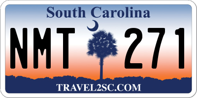 SC license plate NMT271
