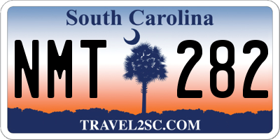 SC license plate NMT282