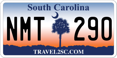 SC license plate NMT290