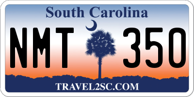 SC license plate NMT350