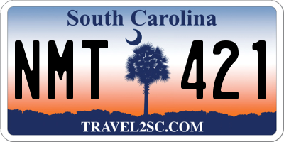 SC license plate NMT421