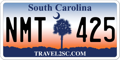 SC license plate NMT425