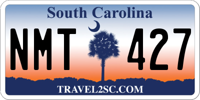 SC license plate NMT427