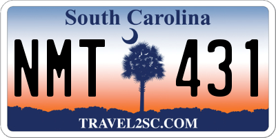 SC license plate NMT431