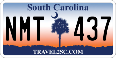 SC license plate NMT437