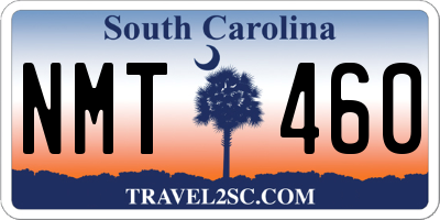 SC license plate NMT460