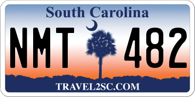 SC license plate NMT482