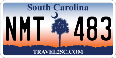 SC license plate NMT483