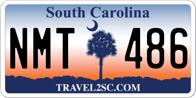SC license plate NMT486