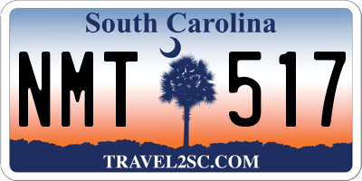SC license plate NMT517