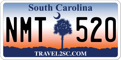 SC license plate NMT520
