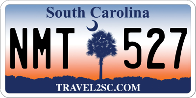 SC license plate NMT527